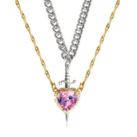 Silver Sword Gold Pink