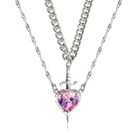 Silver Set Pink Diamond